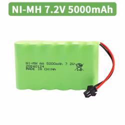 7,2 volt 5000 mAh NiMh batteripakke