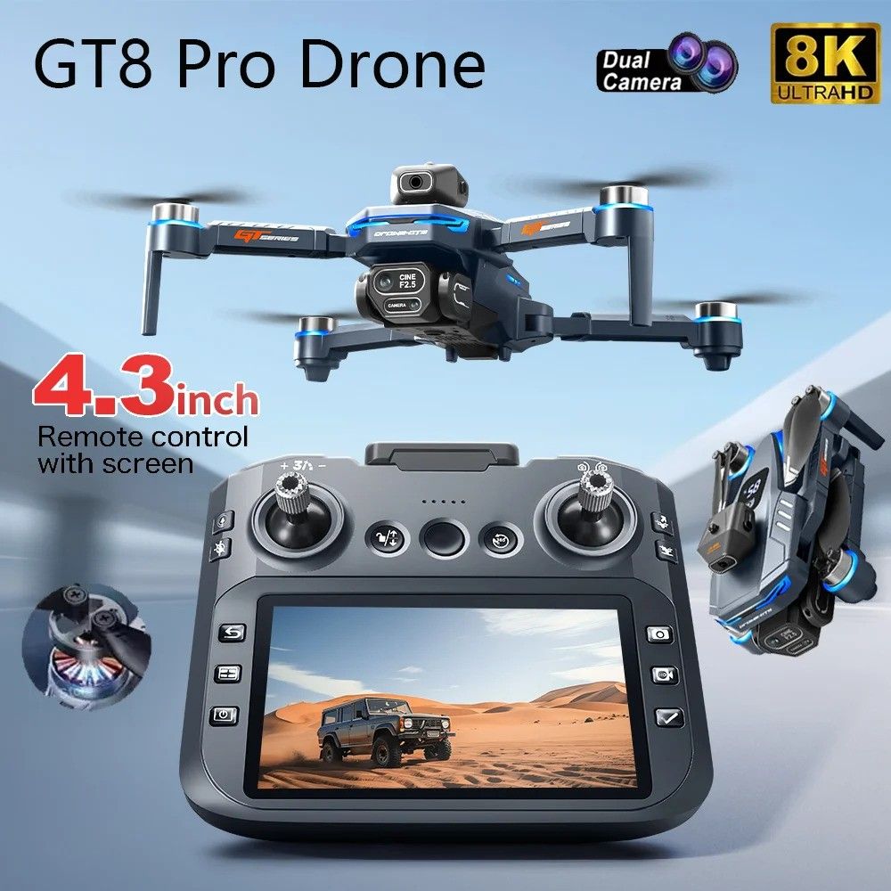 GT8 Drone GPS 8K HD 360° Dual Cameras 5G WIFI RTF