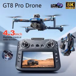 GT8 Drone GPS 8K HD 360° Dual Cameras 5G WIFI RTF LCD Screen BL motors