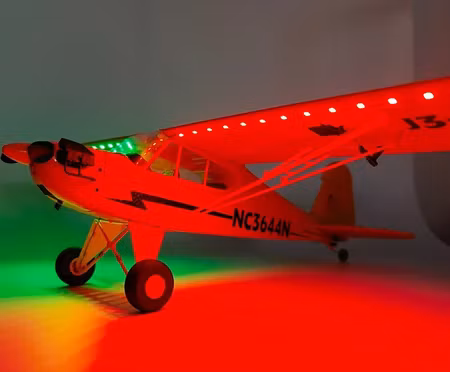 J3 Cub Pro 2,4 gHz Gyro 65 cm Ready to Fly rød LED RTF