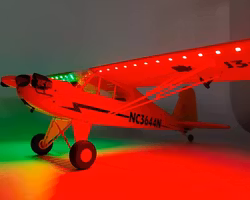 J3 Cub Pro 2,4 gHz Gyro 65 cm Ready to Fly rød LED RTF