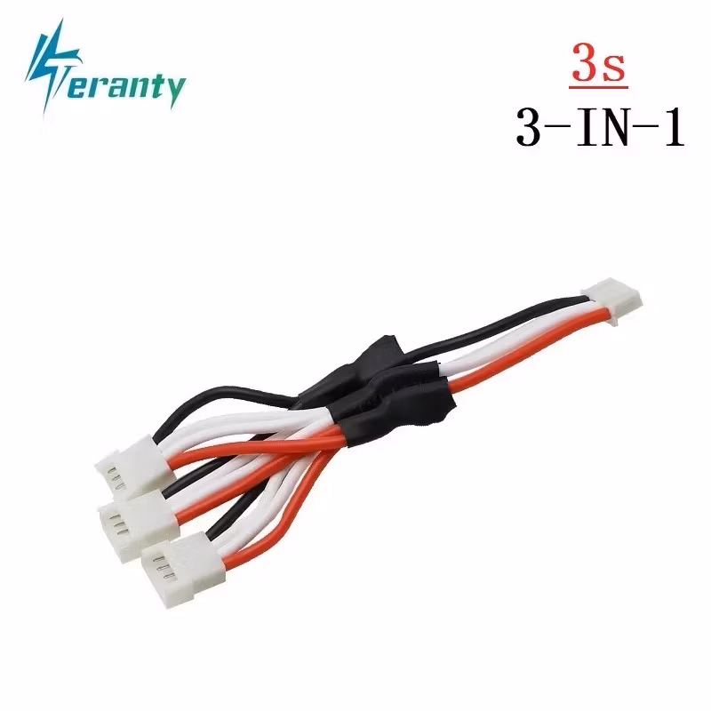 3 x 3S 11,1 volt LiPo ladekabel