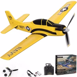 Volantex RC T-28 Trojan 2.4G 4CH 6-Akse Gyro gul RTF