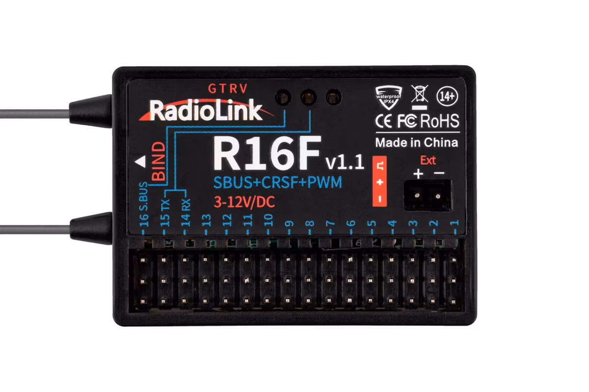 Radiolink T16D med R16F Gyro Receiver 2.4Ghz radio system