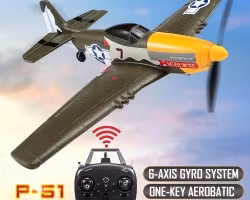 Volantex P51 Mustang 2.4 Ghz 4 ch 6 Axis gyro 510 mm RTF