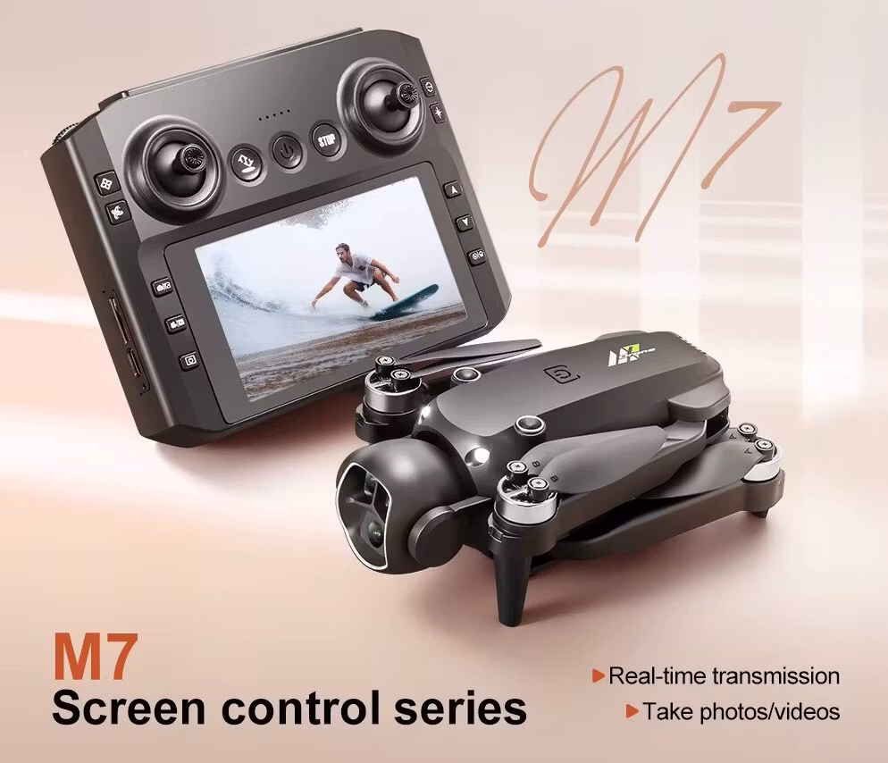M7 Drone GPS 8K HD 360° Dual Cameras 5G WIFI RTF LCD Screen BL motors