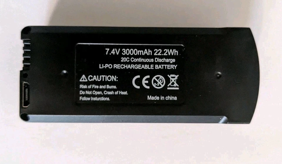 7,4 volt 2S 25C 3000 mAh LiPo batteri for V168 Pro Max drone