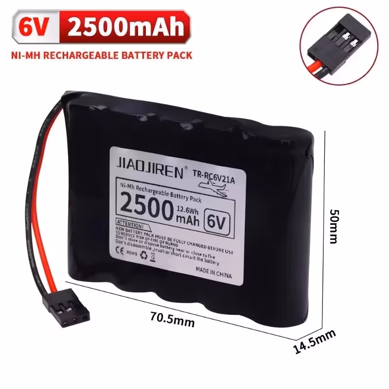 6 volt 2500 mAh mottakerbatteri