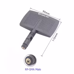 2.4G/5.8Ghz 18 dBi Panel Wi-Fi Antenna RP-SMA High-gain FPV
