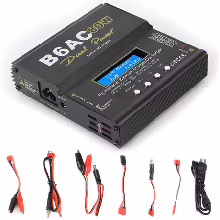 IMAX B6-AC/DC Charger 1-6 Cells LiPo, LiIon, LiFe, NiMh, NiCad, Pb