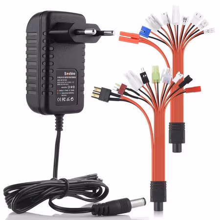 NiMh NiCad 2-10 cells 18 kontakter lader 1 Amp