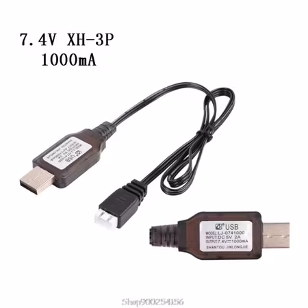 2S 7,4 volt LiPo USB lader 1000 mA