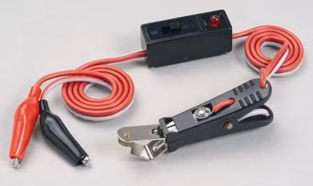 Glødeplugg klips med bryter og indikator