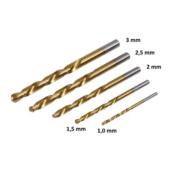 Bor Set High Speed Steel 1 - 3 mm 5 stk