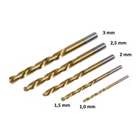 Bor Set High Speed Steel 1 - 3 mm 5 stk