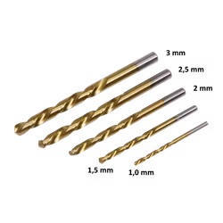 Bor Set High Speed Steel 1 - 3 mm 5 stk