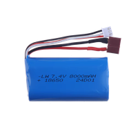 2S 7,4 volt 8000 mAh T-plugg LiIon batteri