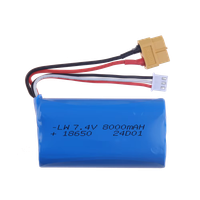 2S 7,4 volt 8000 mAh XT60 LiIon batteri
