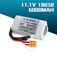 11,1 volt 3S 20C 6000 mAh LiPo XT60 plugg