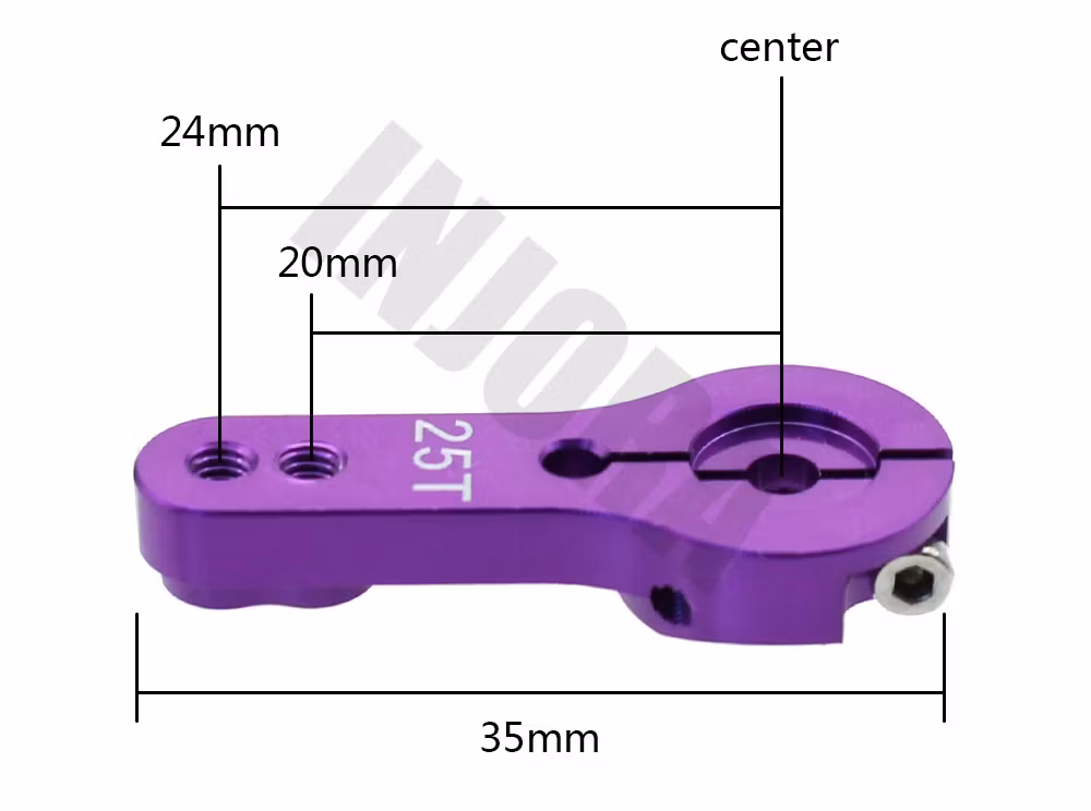 Servoarm aluminium 35 mm