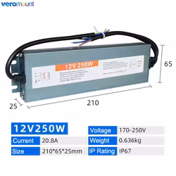 POWER SUPPLY 20 Amp 12 volt DC
