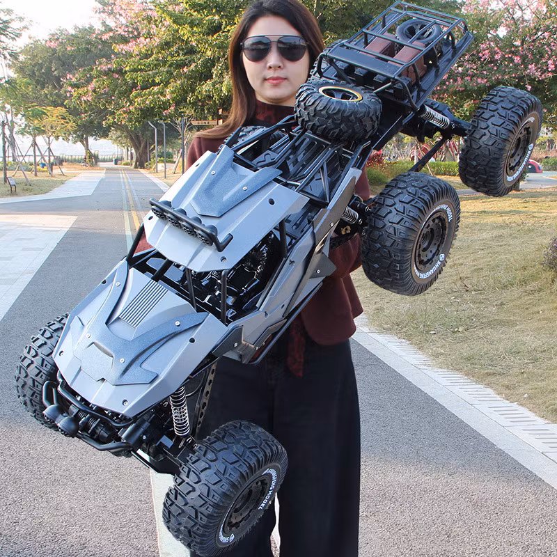 1:8 2.4GHz 70 cm RC Mega Rock Crawler 6WD Sølv Off Road