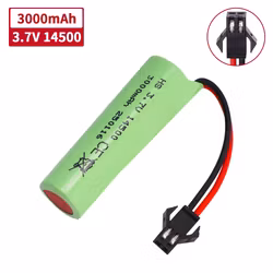 1S 3,7 volt 3000 Mah 14500 LiIon batteri