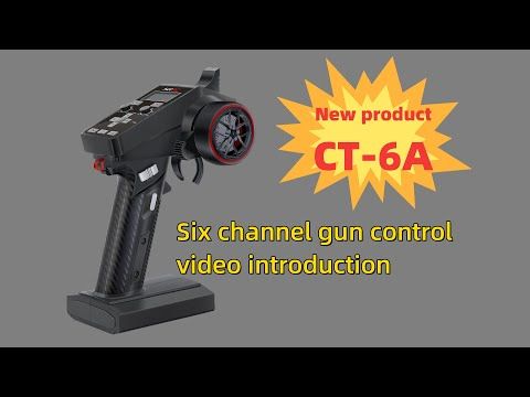 CT-6A 2.4G 6CH FHSS pistolstyring for bil, båt,tank