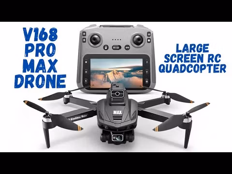 V168 Pro Max Drone GPS 8K HD 360° Dual Cameras 5G WIFI RTF LCD Screen BL motors