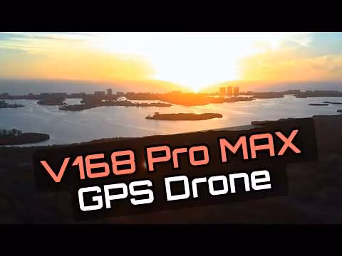 V168 Pro Max Drone GPS 8K HD 360° Dual Cameras 5G WIFI RTF LCD Screen BL motors