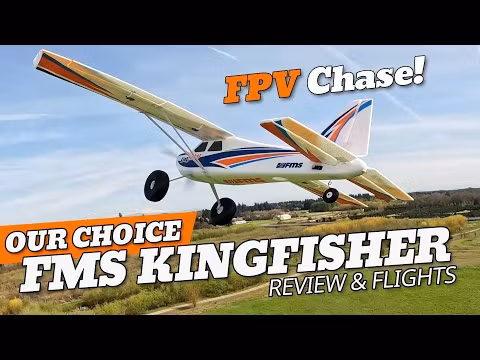 FMS Kingfisher V2 1400MM wheels floats skis Gyro RTF