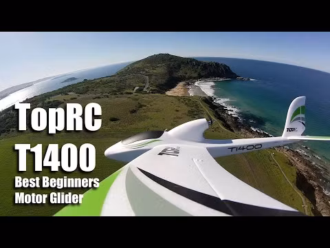 TOP RC Hobby Motor Glider 1400MM Gyro RTF