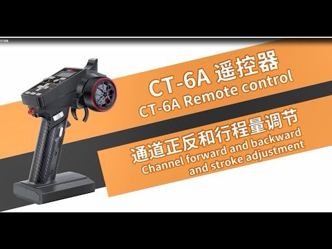 CT-6A 2.4G 6CH FHSS pistolstyring for bil, båt,tank