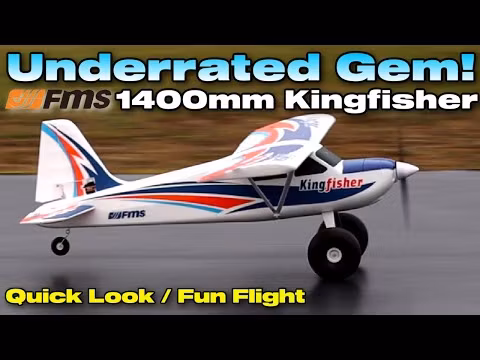 FMS Kingfisher 1400MM wheels floats skis Gyro RTF