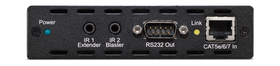 CYP/// DVI mottagare över HDBaseT, 100m, PoC, LAN, Analogt Ljud