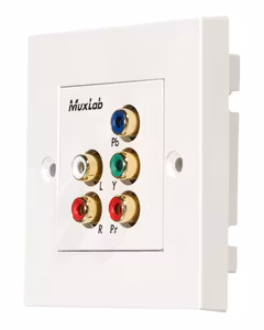 Muxlab Component Video/Stereo Audio Wall Plate Balun