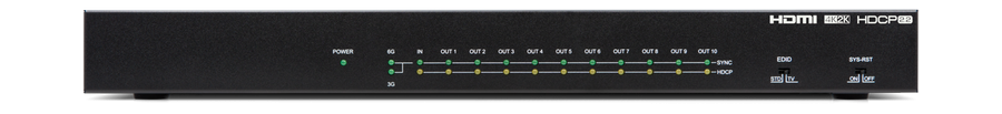CYP/// HDMI splitter 1:10 med 4K, HDMI2.0, HDCP2.2