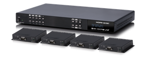 HDMI till HDBaseT Matris med 4 mott, HDCP 2.2, 4K HDR