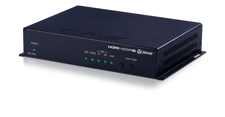 CYP/// HDMI/DisplayPort Fiber Mottagare, 4K UHD, USB/KVM
