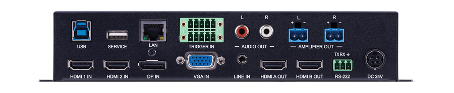 CYP/// 4x2 HDMI matris med förstärkare och USB Hub