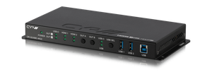 3x2 USB-C och HDMI matris med USB Ethernet hub