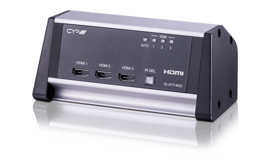 CYP/// 3-vägs HDMI switch för skrivbordet
