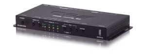 4x2 HDMI matris med Scaler och Bypass utgångar, 4K