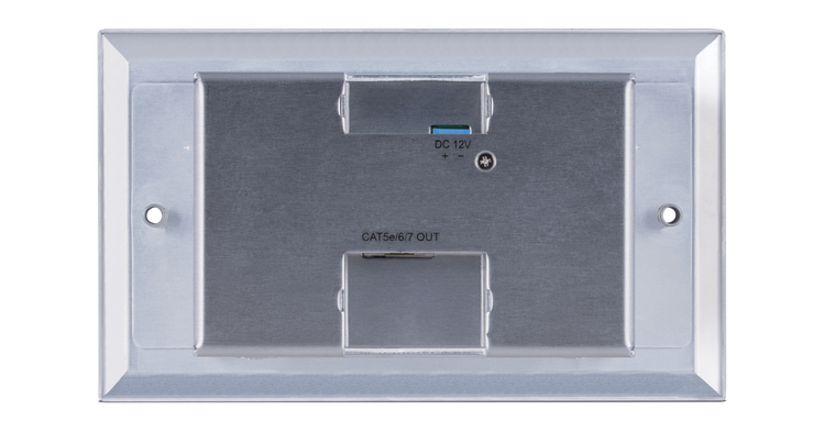 CYP/// Full HDBaseT Wallplate sändare. 4K, PoC, RS232, IR, LAN 100 meter