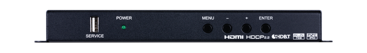 CYP/// Full HDBaseT mottagare, Slimline, 4K, HDCP2.2, PoH, IR, LAN, OAR, Audio De-Embedding