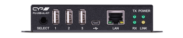 CYP/// USB 2.0, Ljud och LAN över Single CAT (100m) Kit