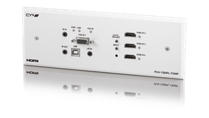 HDMI och VGA HDBaseT vägguttag sändare med flera ingångar