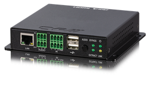 PUV-3090TX-UEA UHD+ HDMI over HDBaseT3 Receiver with analogue audio I/O, USB 2.0 pathway & LAN (18Gbps, 4K@60Hz 4:4:4, 8-bit, HDR)