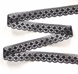Svart spets 2 cm/2,5 meter