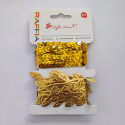 Band, dekorband, "Guld", 2 x 2 meter